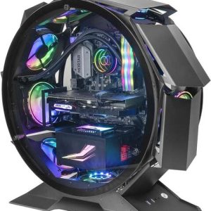 Mars Gaming PC Case MCORB Micro-ATX con ventole da 120 mm - Doppia finestra in vetro temperato - Spazio per CPU Cooler fino a 180 mm - Gestione efficiente dei cavi - Colore Nero